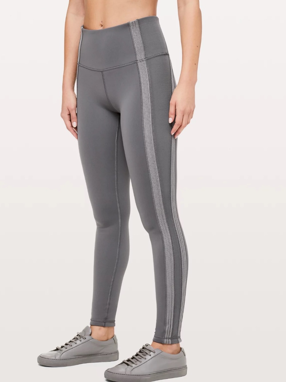 Lululemon power lines pant titanium grey size 4 LW5BLIS